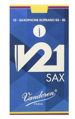 Vandoren V21 Soprano Sax Reeds - 10 Per Box