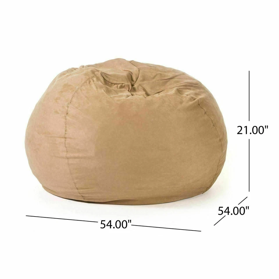 Waldo Faux Suede 5 Foot Bean Bag - Image 2 of 4