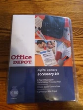 Office Depot Digital Camera Accessory Kit New Sealed Christmas Gift Vintage 