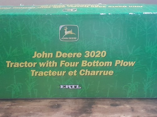 CLEARANCE - ERTL John Deere 3020 Tractor with Four Bottom Plow Die-Cast Model - Picture 7 of 14
