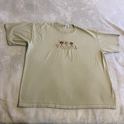 Vintage Mexico Shirt Men 2XL Beige Puerto Vallarta Y2K Streetwear Workout Tee