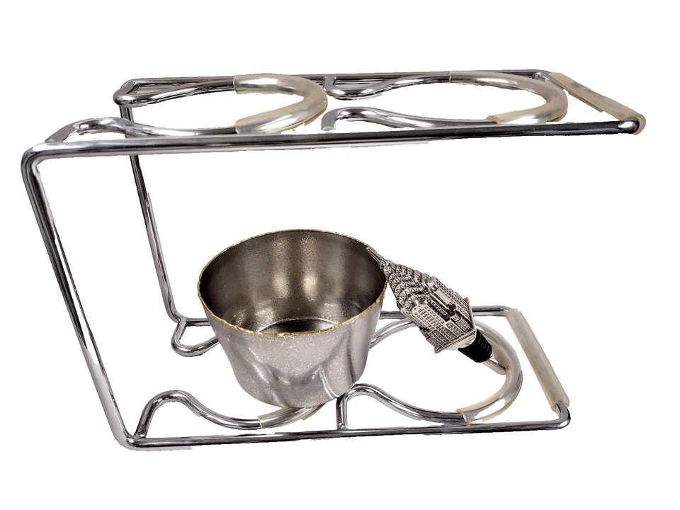 Combo de 3 piezas de estante de vino de encimera de acero inoxidable + tapón Chrysler + posavasos Foto 2 de 4