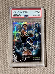 2025 Topps Chrome Anthony Edwards Base (PSA 10)
