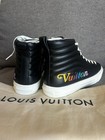 Authentic Louis Vuitton Stellar Line Lace Up High Cut Boots Leather Black Italy — photo 7