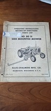 Allis Chalmers No. 80-SI Side Mounted Mower Operator's Manual 80 SI