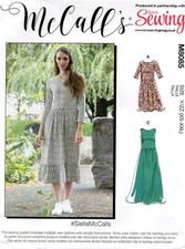McCalls Schnittmuster 8085 sehr einfaches Kleid für Strickstoff Gr. 4 - 26 Neu