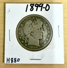 1899-O Barber Half Dollar 90% Silver. Excellent Collector Coin. Free Shipping