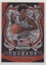 2020-21 Panini Prizm Draft Picks Crusade Ruby Wave Prizm James Wiseman #82 uk2
