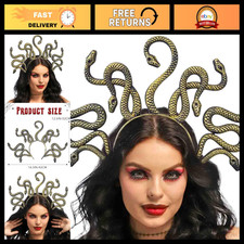 Medusa Snake Headband for Halloween Festival Cosplay Party Hair Accessory Women