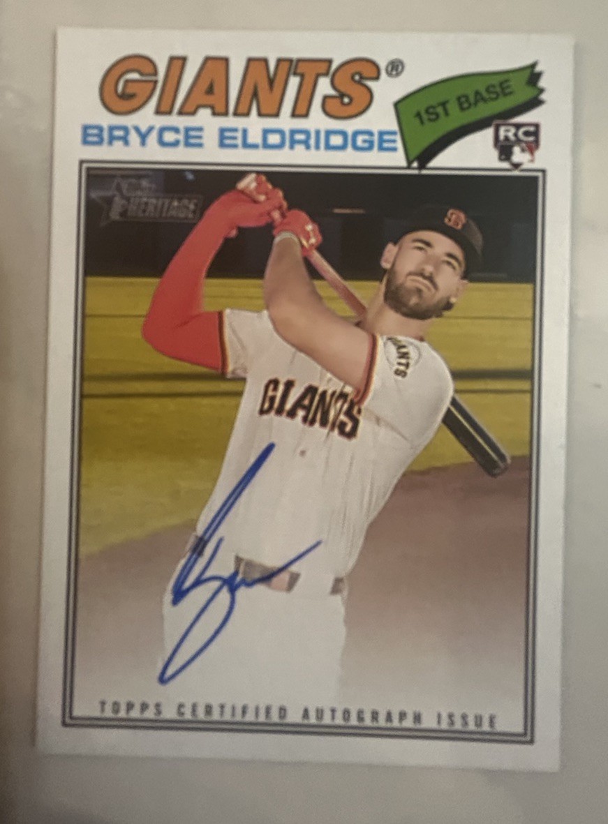2026 Topps Heritage - Real One Autographs Bryce Eldridge #ROA-BE (AU, RC)