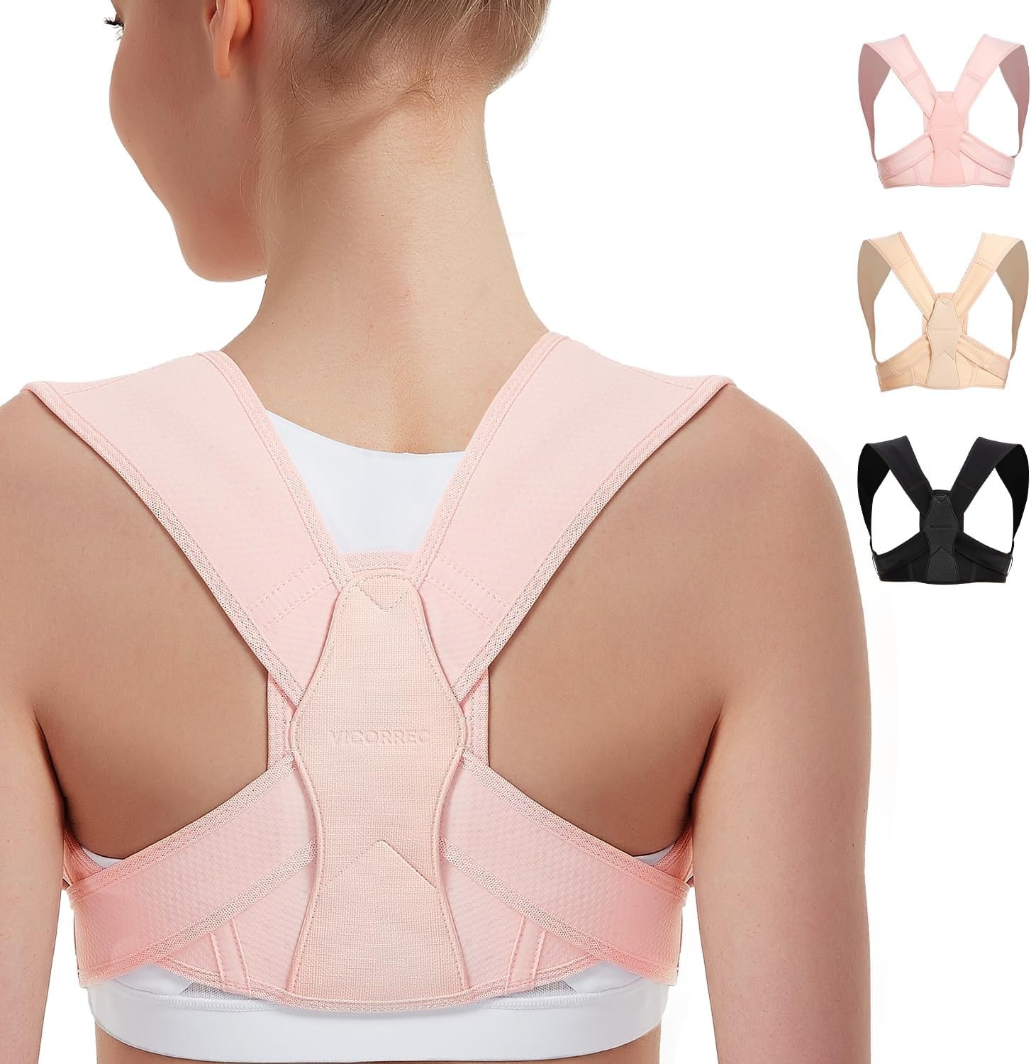 Correcteur de posture Vicorrect S/M pour soulager le dos au bureau devant l'ordinateur - 3