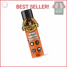 Gorilla Heavy Duty Spray Adhesive, Clear Glue, 14 Ounce Pack of 1 - All Purpos