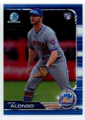 2019 Bowman Chrome Blue Refractor /150 Pete Alonso #48 Rookie RC 0p5z