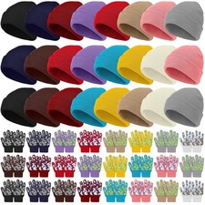 48 Pcs Kids Winter Hats Gloves Bulk 24 Pcs Knit Gloves 24 Pcs Beanie Warm for...