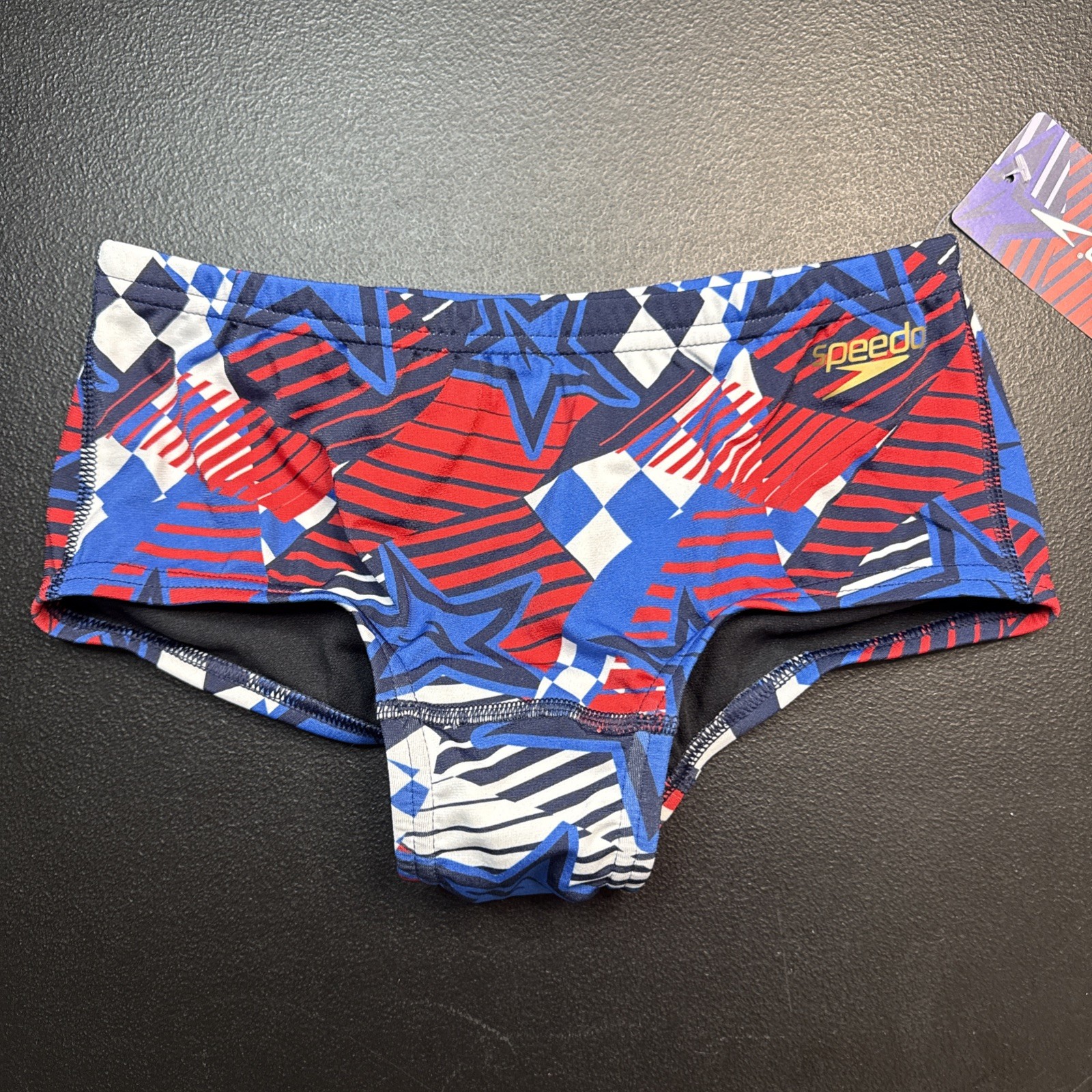 Speedo Boys / Kids / Youth Swim Briefs Euro Brazilian Bathing Suit Size 26 Blue