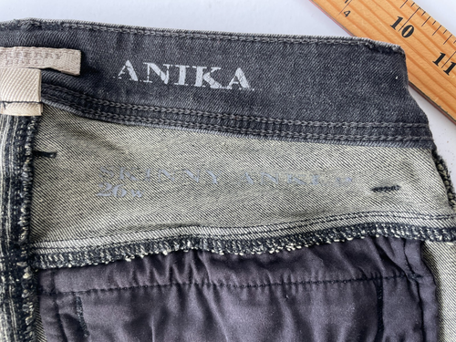 Jeans Burberry Brit Anika Nero Punk Biker Moto Moto Donna 26 - Foto 18 di 20