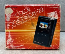Vintage Realistic Color Pocket Vision-22 Portable Television for PARTS 16-159A