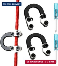 2 Sets Archery Metal U Nock D Loop for Compound Bow, Metal D Ring Material Arche