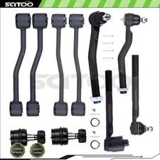 For 2000-2002 Dodge Ram 1500 Front 10pcs Ball Joint Idler Arm Bracket Suspension