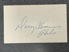 DOUG CLEMENS (1960) autographed 3 x 5 index card MLB Guaranteed to Pass
