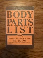 1937-1938 Ford Body Parts List 37 38 Car And 38 Truck Catalog With Part Numbers 1937-1938 Ford Body Parts List 37 38 Car And 38 Truck Catalog With Part Numbers