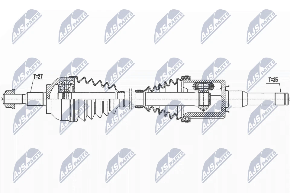 DRIVE SHAFT NPW-FR-133 FOR FORD KUGA/II/VAN M8ME/M9ME/BNMA/M8MB/M8MA/M8MC 1.5L - Image 2 of 4