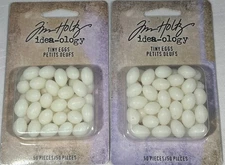 (2 PACK) Tim Holtz Idea-Ology Tiny Eggs, 50 pieces
