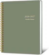 Monthly Planner 2026-2027, 2026 Calendar 24 Months Planner, Jan 2026 - Dec 2027,