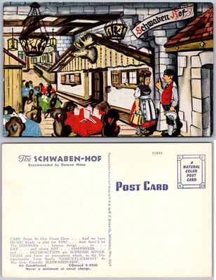 Schwaben Hof Dining Hall Postcard