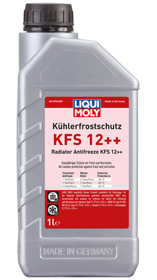 Liqui Moly Kühlerfrostschutz KFS 12++ 1 Liter Kühlerschutz Konzentrat G12++ rot