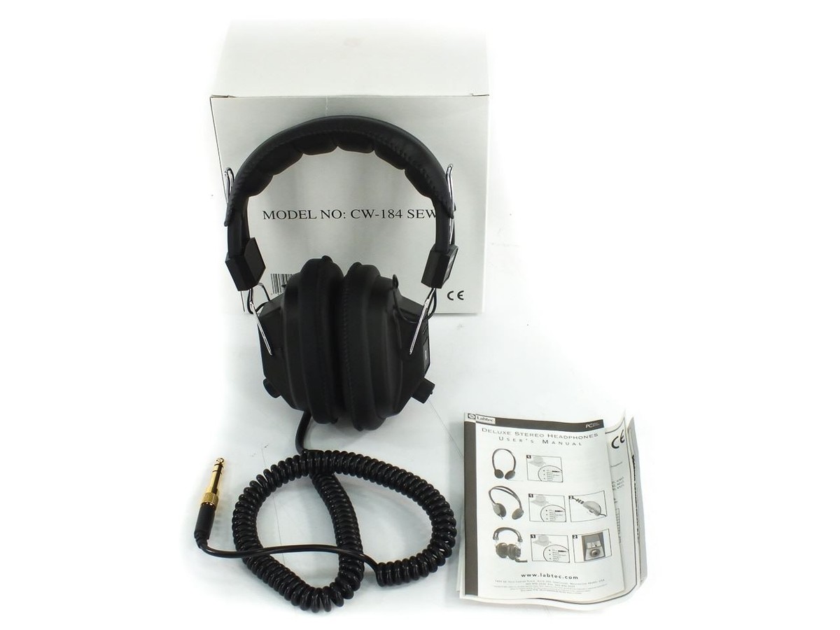 L GEAR SOLID ヘッドフォン Labtec Stereo/Mono Headphones with Volume Control 3.5mm 1/4