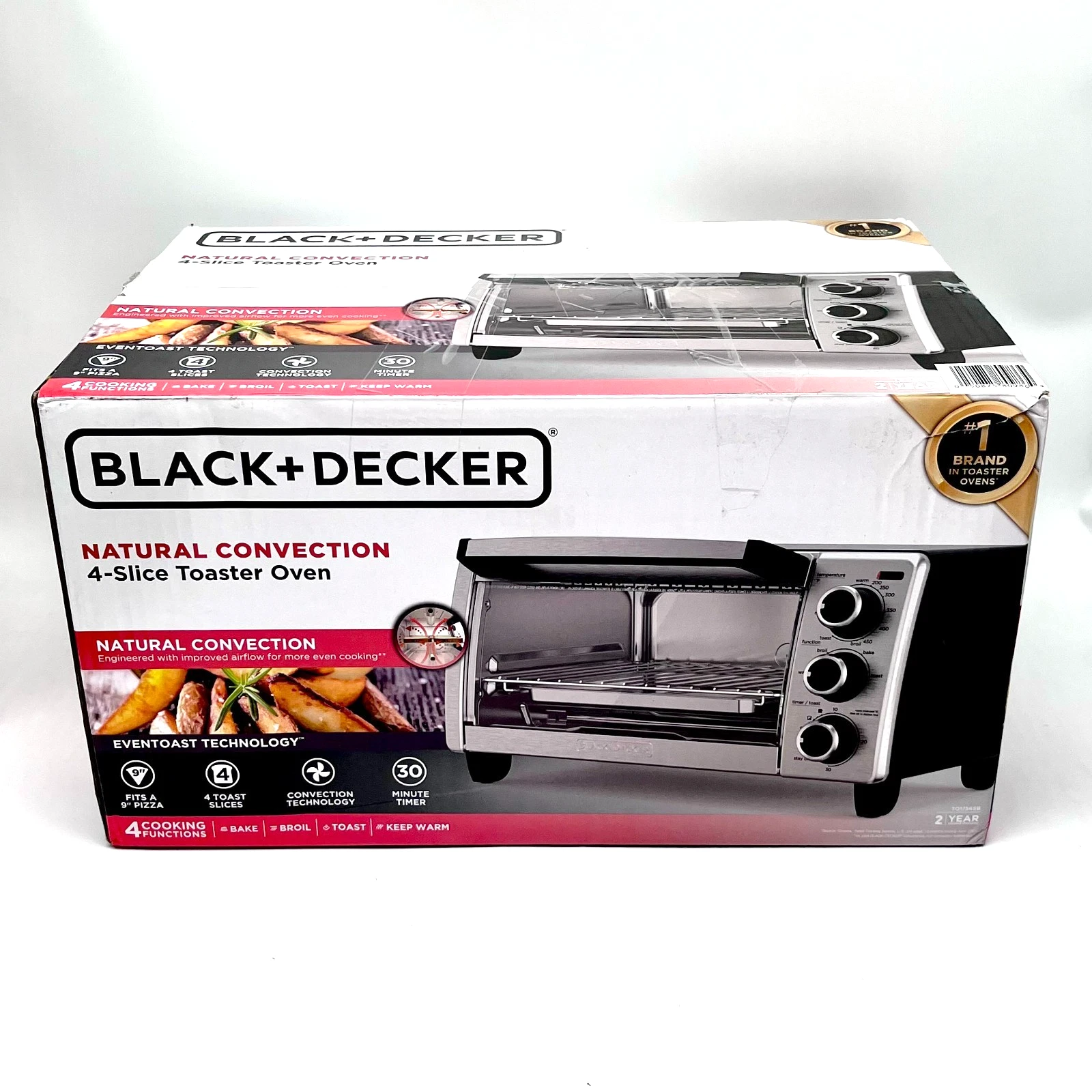 Black & Decker Natural Convection 4-Slice Toaster Oven 1150 Watts Model TO1756SB
Opens in a new wind