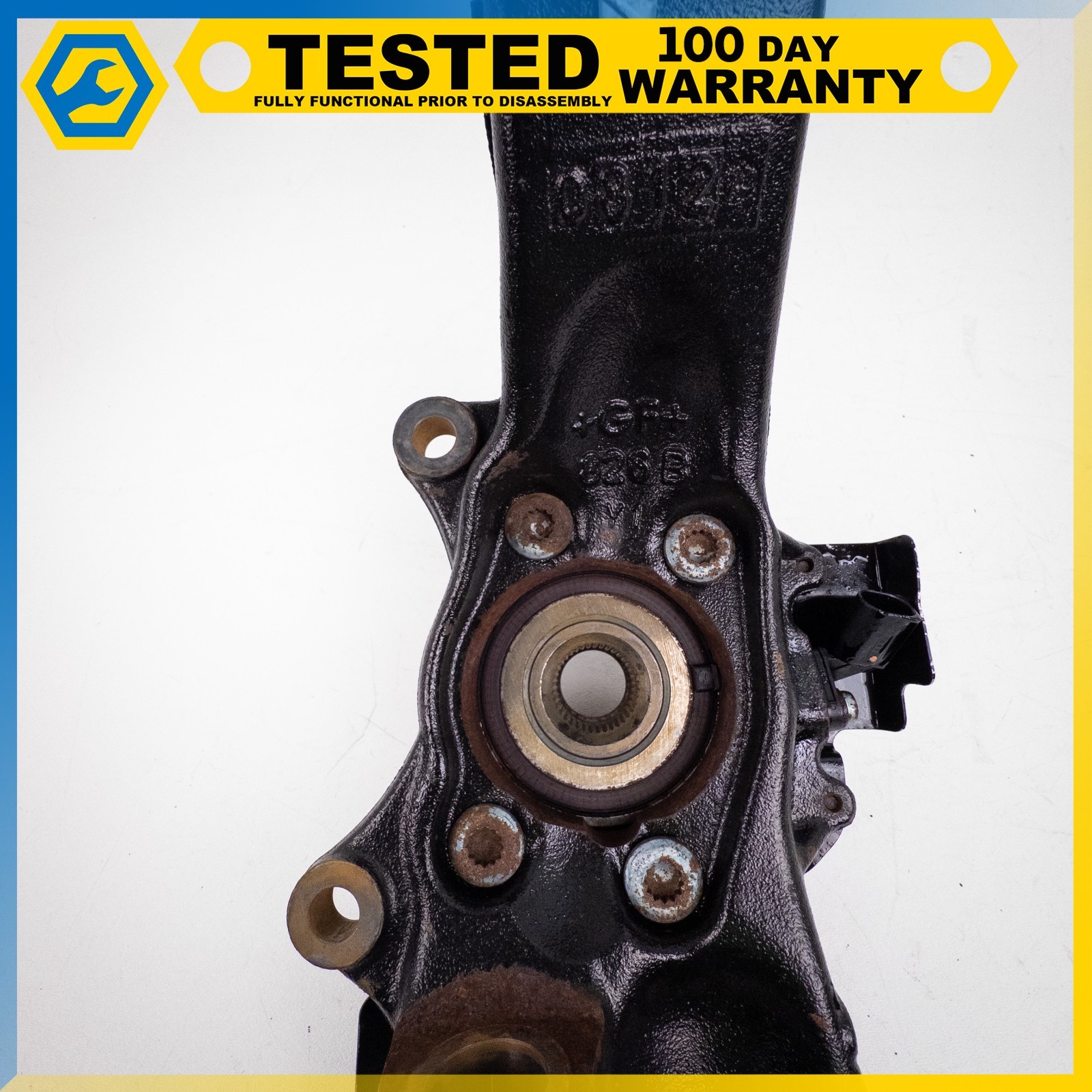 03-13 BENTLEY CONTINENTAL GT FRONT LEFT DRIVER SIDE STEERING KNUCKLE HUB OEM