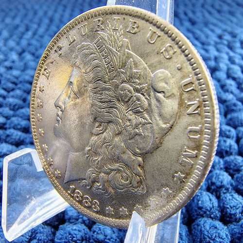 1883-O Morgan Silver Dollar - New Orleans - 90% Silver - BU Cond. - Light Toning - Picture 2 of 18