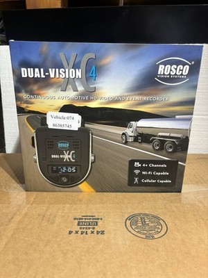 Rosco Dual-Vision XC4 DV440 REV C Dash Cam Camera NEW IN BOX COMPLETE !