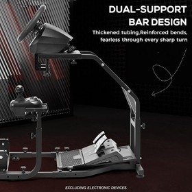 Supllueer Adjustable Racing Simulator Cockpit Stand Fits Logitech G920 G29 G923