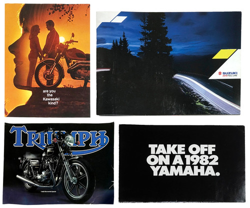 Motorcycle Brochure's Kawasaki-Triumph-Yamaha-Suzuki