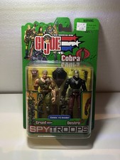 NEW RETRO G.I. Joe vs Cobra Spy Troops Grunt & Destro Action Figures 2003 Hasbro