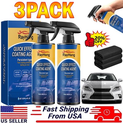 Car Coating Spray,Quick Effect Coating Agent,Car Scratch Wax Polish Spray Liquid