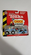 2002 Tonka LiL' Chuck  Friends with Lil Chuck  Race Car Hauler BAD CARD