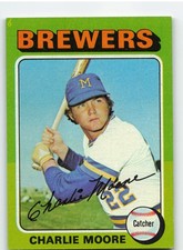 1975 Topps #636 Charlie Moore - Milwaukee Brewers NM-MT OR BETTER