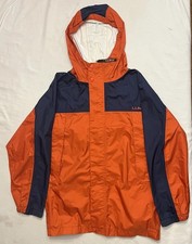 LL Bean Kids Waterproof Jacket Style 505066 Hood NO LINER Child Size:L 14-16