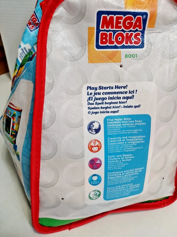 Mega Bloks Blocks First Builders 174 Piezas Bolsa de Construcción de Lujo + Personas Extra Foto 3 de 4