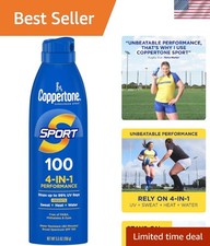 Water Resistant SPF 100 Continuous Sunscreen Spray, 5.5oz - Moisturizing Formula 3.22 per gallon