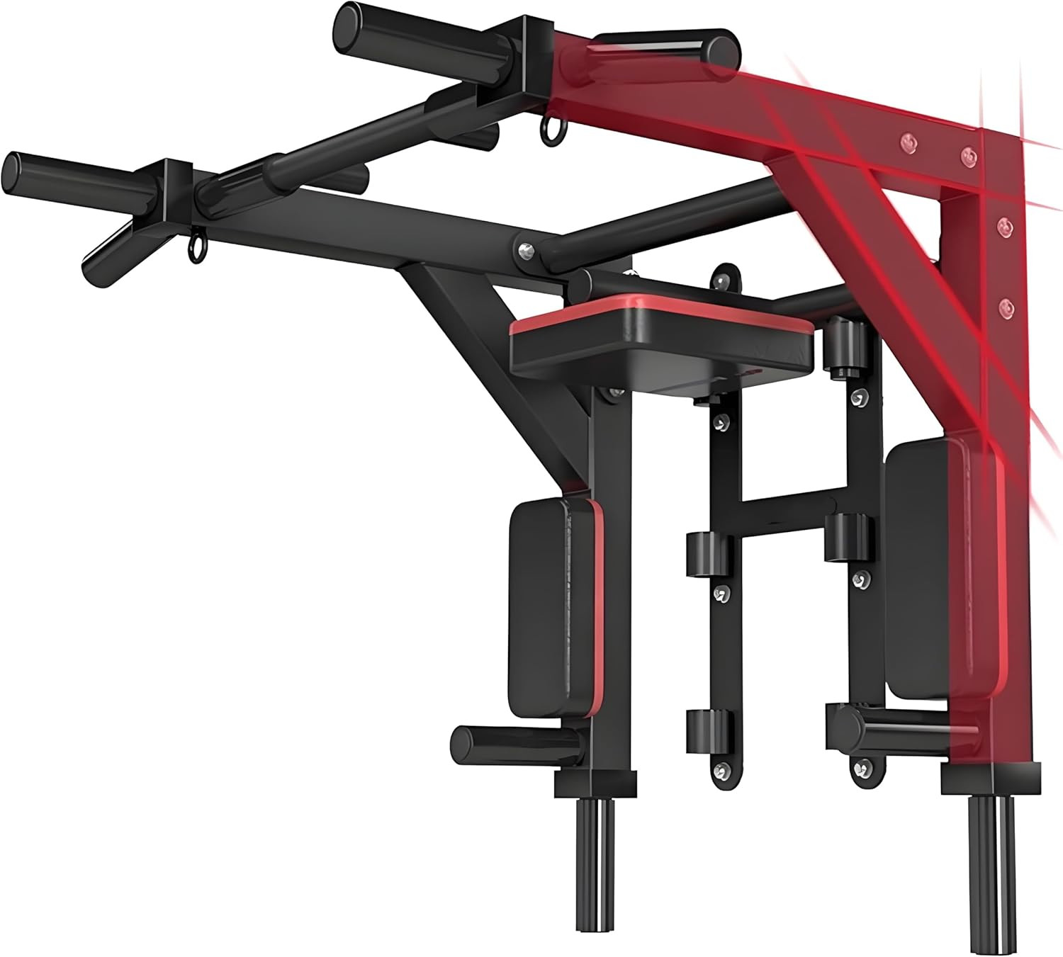 Multifunctional Wall Mounted Pull Up Bar Chin Up Dip Station