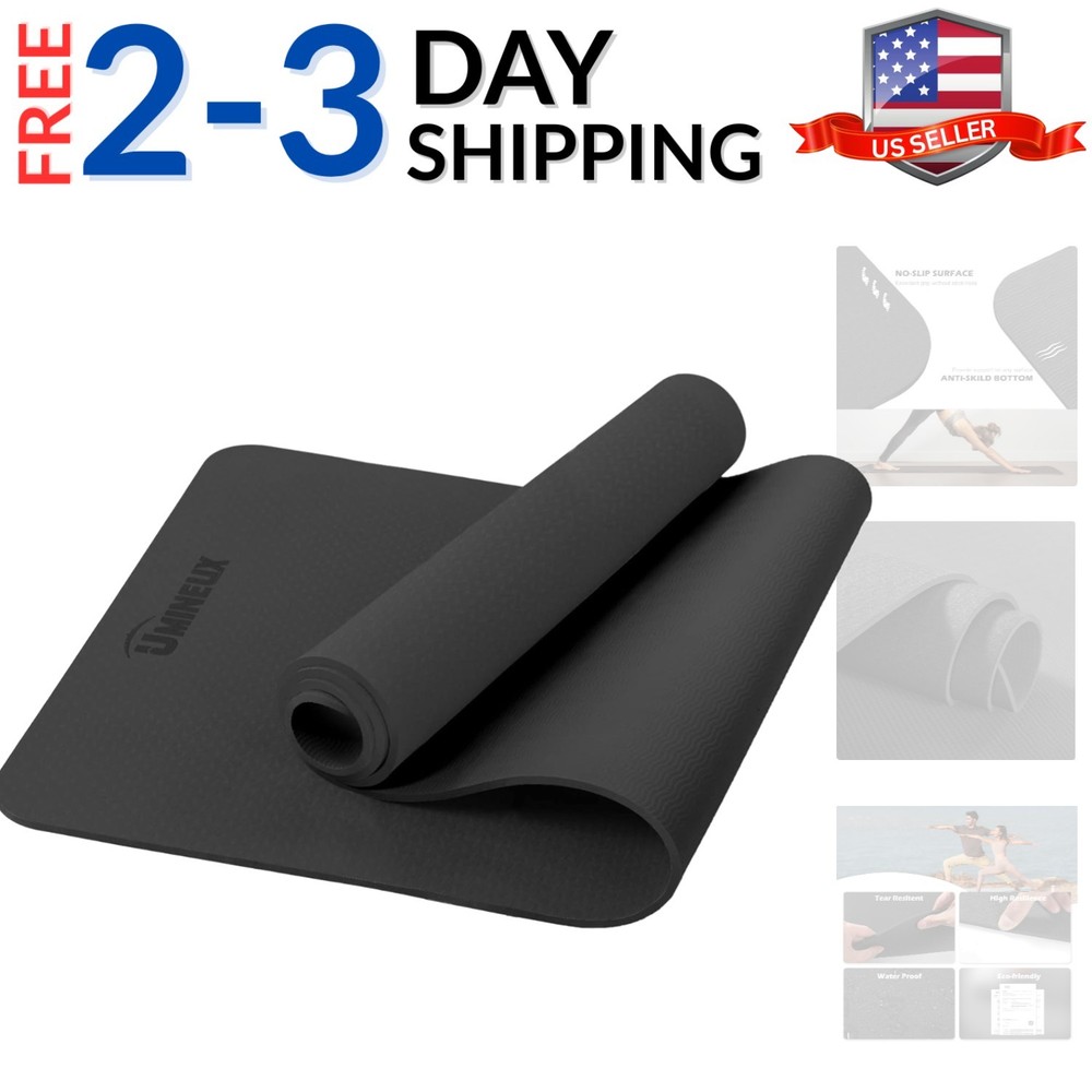 Eco-Friendly Non-Slip Thick Yoga Mat for Women Pilates & Exercise