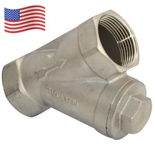US STOCK 1-1/4" inch Stainless Steel 316 Y Strainer Mesh Filter Valve NPT Female