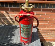 Vintage Fire Extinguisher Pyrene 1949 2 Gallon Solid Copper C55  Empty