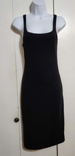 Zara Trafaluc Size 28 Sleeveless Bodycon Midi Sexy Little Black Dress