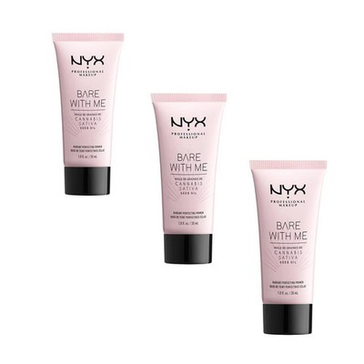 LOT of 3 NYX PROFESSIONAL MAKEUP Bare With Me Radiant Perfecting Face Primer